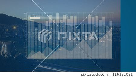 Image of data processing over modern building and cityscape Image of data processing over modern building and cityscape 116181081