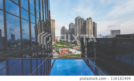 a landscape of the Kai Tak, hong kong June 21 2024 116181404