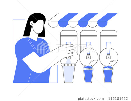 Slush ice isolated cartoon vector illustrations. Slush ice isolated cartoon vector illustrations. 116181422