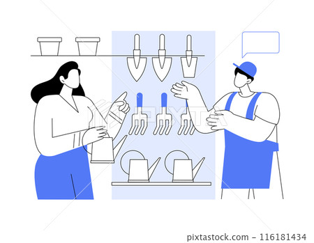 Garden supplies isolated cartoon vector illustrations. 116181434