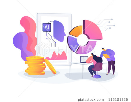 AI-Measured Campaign Success abstract concept vector illustration. 116181526