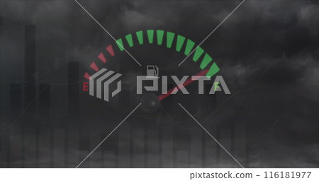 Image of fuel gauge data processing and statistics 116181977