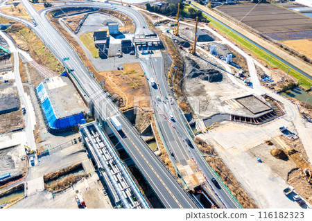 Ken-O Expressway four-lane construction work at Kanzaki IC (Kanzaki Town, Chiba Prefecture) Ken-O Expressway four-lane construction work at Kanzaki IC (Kanzaki Town, Chiba Prefecture) 116182323