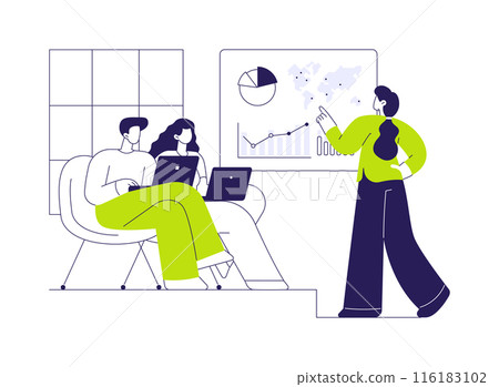 Project implementation abstract concept vector illustration. 116183102