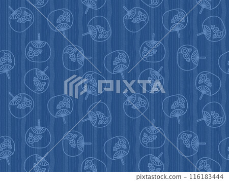 Seamless pattern of fan B' 116183444