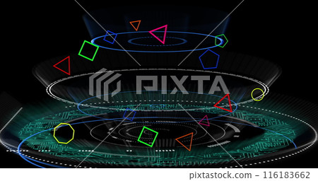 Image of scope scanning on black background 116183662