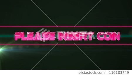 Image of game over text over geometrical moving shapes 116183749