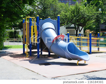 A slide that looks like an elephant's trunk | Fukagawa Park 116184381