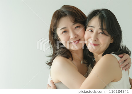 AI 生成的兩名中年婦女的圖像肖像 AI 生成的兩名中年婦女的圖像肖像 116184541