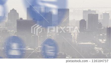 Image of icons over cityscape Image of icons over cityscape 116184737
