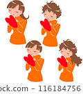 Woman with heart 116184756