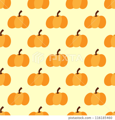 Pumpkin seamless pattern. Autumn design for... - Stock Illustration ...