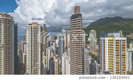 July 1 2024 a Kennedy Town Neighborhood in Hong Kong 116185641