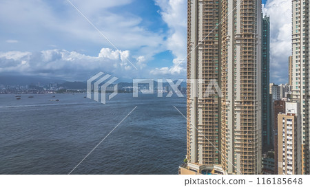 July 1 2024 a Kennedy Town Neighborhood in Hong Kong 116185648