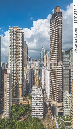 July 1 2024 a Kennedy Town Neighborhood in Hong Kong 116185741