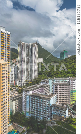 July 1 2024 Sai Wan Public Housing Estate in Hong Kong 116185755