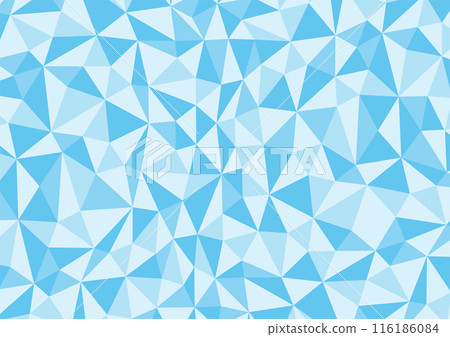 藍色三角多邊形背景圖 116186084