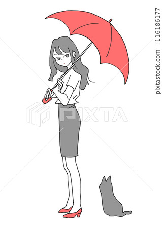 02 Woman with an Umbrella 116186177