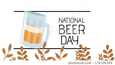 Two people, holding cold beers, laughing and toasting 116186389