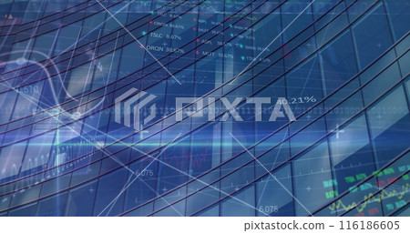 Multiple screens displaying stock market data, reflecting trends Multiple screens displaying stock market data, reflecting trends 116186605