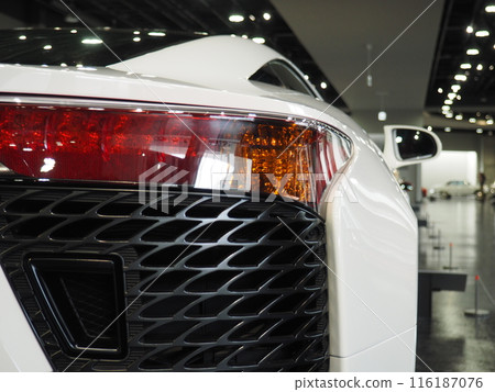 High-performance sports car on display High-performance sports car on display 116187076
