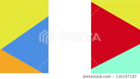 Image of shapes moving over white line 116187187