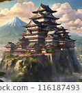 早晨陽光照亮的城堡 116187493
