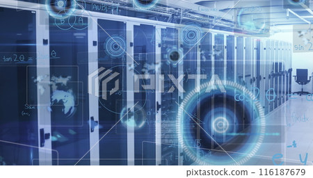 Image of data processing over computer servers 116187679