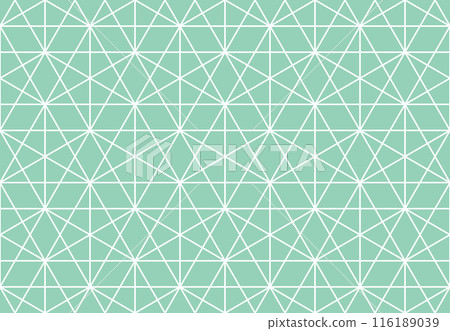 The geometric pattern with lines. Seamless vector background. White and green texture. Graphic modern pattern. Simple lattice graphic design 116189039