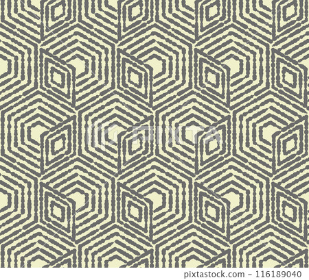 Abstract geometric pattern. A seamless vector background. Gray and beige ornament. Graphic modern pattern. Simple lattice graphic design Abstract geometric pattern. A seamless vector background. Gray and beige ornament. Graphic modern pattern. Simple lattice graphic design 116189040