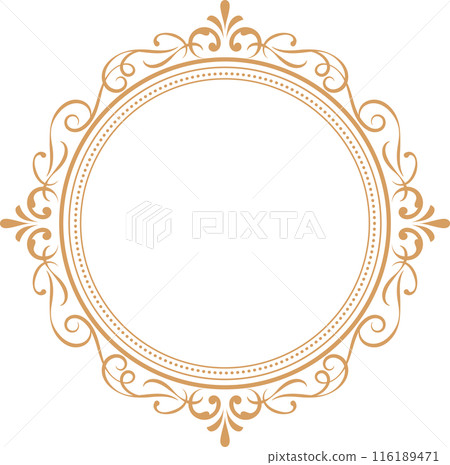 Circle Vintage Frame Round Flourish Border label Circle Vintage Frame Round Flourish Border label 116189471