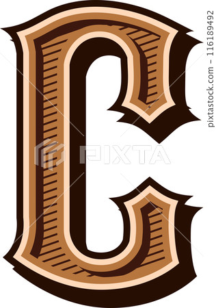 alphabet western letters vintage engrave design alphabet western letters vintage engrave design 116189492
