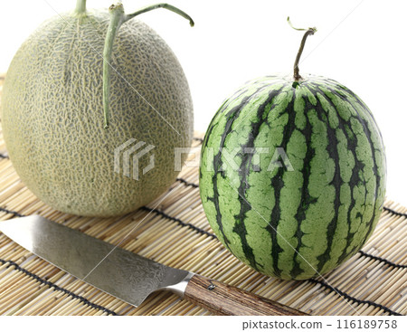 西瓜(小西瓜)和甜瓜 西瓜(小西瓜)和甜瓜 116189758