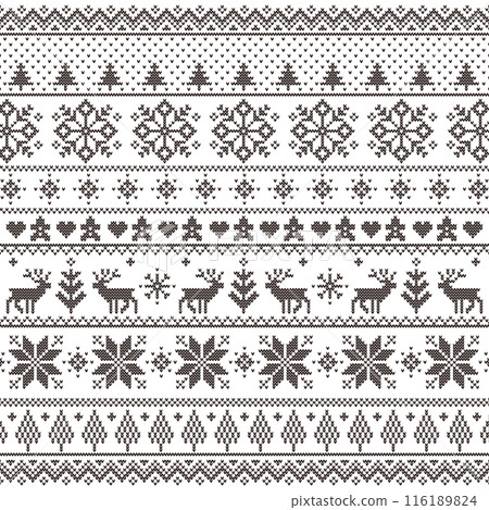 Nordic Pattern-Christmas Version. 116189824
