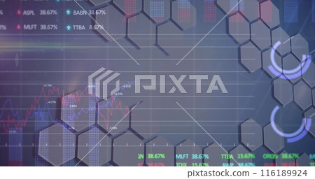 Image of data processing over dark background Image of data processing over dark background 116189924