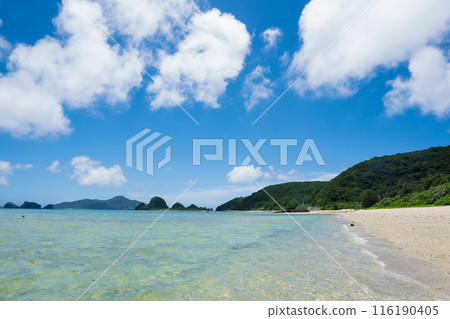 Ama Beach and Shirugusuku on Zamami Island, Kerama Islands, Okinawa Prefecture Ama Beach and Shirugusuku on Zamami Island, Kerama Islands, Okinawa Prefecture 116190405