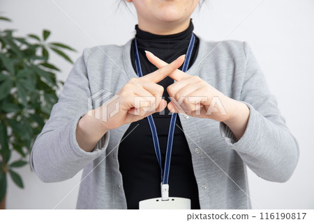 A woman with beautiful hands working A woman with beautiful hands working 116190817