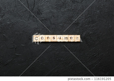 consumer word written on wood block. consumer text on table, concept consumer word written on wood block. consumer text on table, concept 116191205