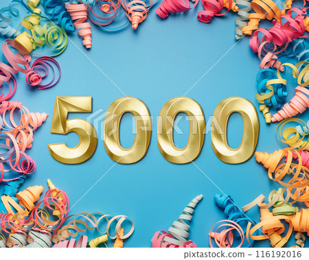 5000 followers card. Template for social networks, blogs. 5000 followers card. Template for social networks, blogs. 116192016