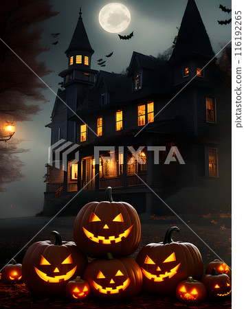 Halloween cinematic with UHD in K. 116192265