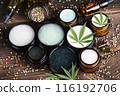 Cannabis cosmetics oil and medical marijuana 116192706