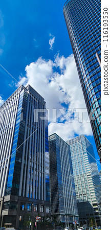 城市景觀、建築物和藍天 116193550