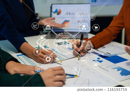 Business people meeting design ideas concept business planning at office. 116193759