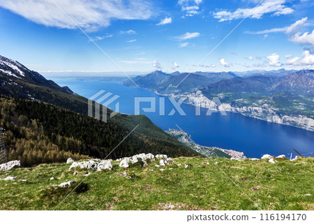 View from Monte Baldo to Lake Garda 116194170