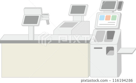 Cash register and automatic payment machine 116194286