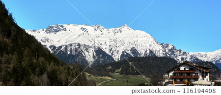 Alpine Panorama in South Tyrol, Italy Near the Austrian Border Alpine Panorama in South Tyrol, Italy Near the Austrian Border 116194408