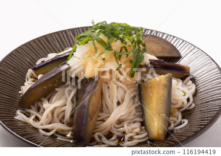 Eggplant and grated radish soba (Sarashina soba) Eggplant and grated radish soba (Sarashina soba) 116194419