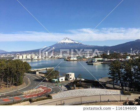 從龍塔眺望白雪皚皚的富士山 116194600