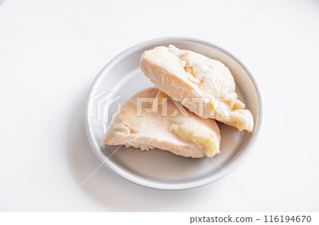 Boiled chicken breast Boiled chicken breast 116194670