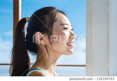 一位年輕日本女性的個人資料照片 116194793